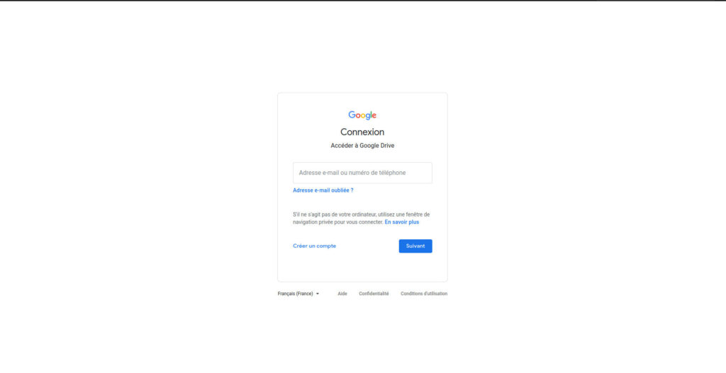 Gdrive Creer Un Compte Google D Com